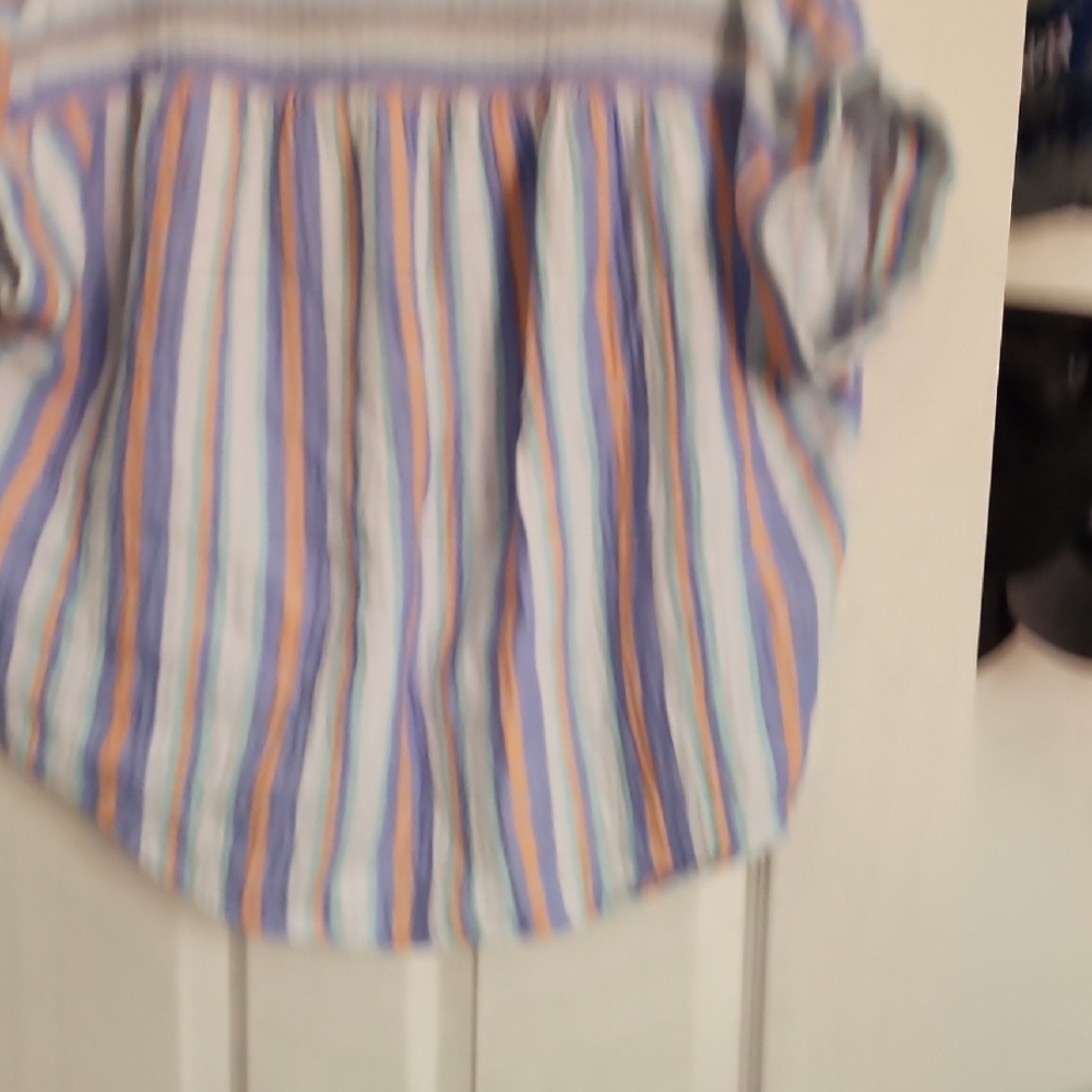 Ruby Rd. Multicolor Striped Button-Down Blouse - Picture 4 of 4